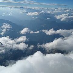 Flugwegposition um 17:28:43: Aufgenommen in der Nähe von Arrondissement de Barcelonnette, Frankreich in 4240 Meter
